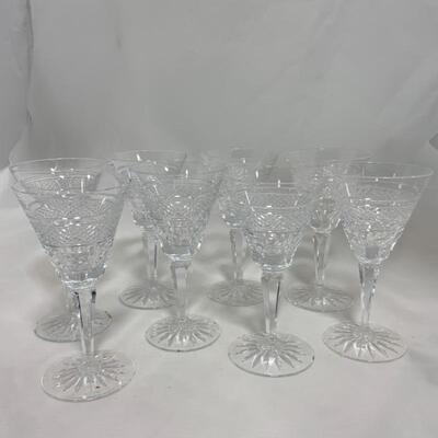 .239. Waterford | Eight White Wine Glasses | Lismore Pattern