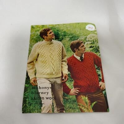 .240. Vintage | Irish Wool and Menâ€™s Sweater Pattern 