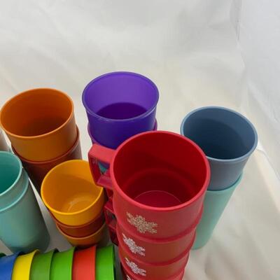 .247. Vintage | Thirty-Six Tupperware Cups