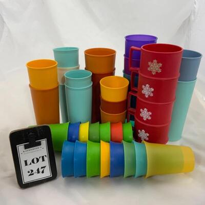 .247. Vintage | Thirty-Six Tupperware Cups