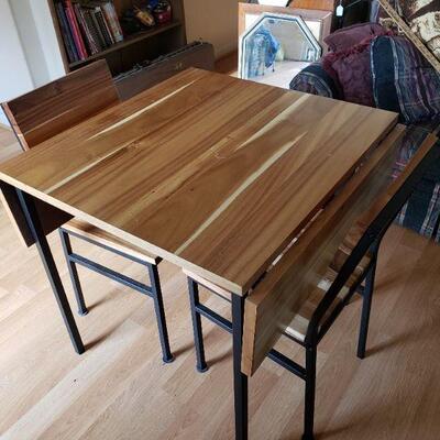 Wood & Metal Kitchen table and chairs 