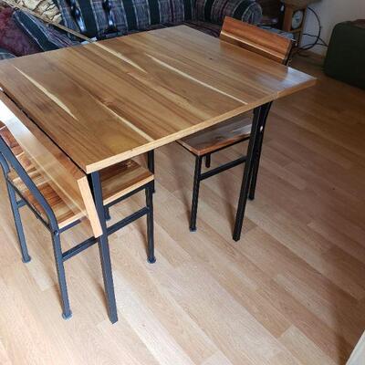 Wood & Metal Kitchen table and chairs 