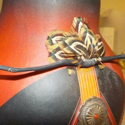 2 Real hand crafted Navaho Vases.