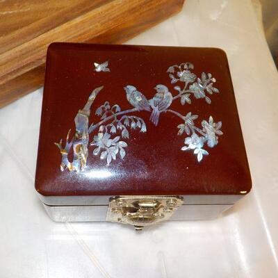 3 Hand crafted trinket Boxes.