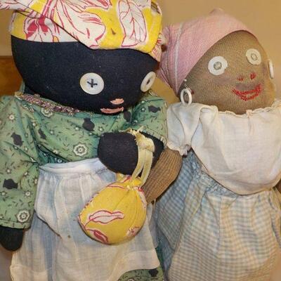 2 Hand made Bottle Dolls from the islands of Latin America.