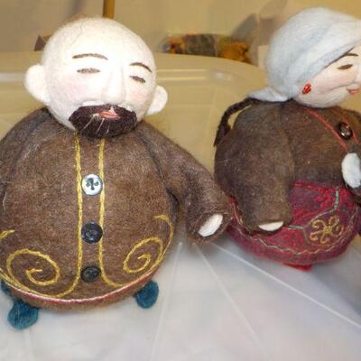 Hand made in Kyrgyzstan dolls.