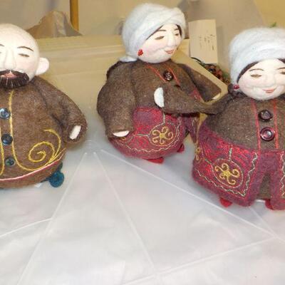 Hand made in Kyrgyzstan dolls.