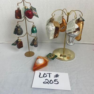 L 205 Old World Christmas Ornament -lot of food 