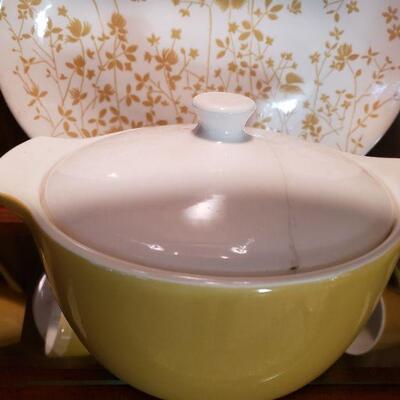 Vintage mid century Golden Meadow ironstone  Sheffield dishes