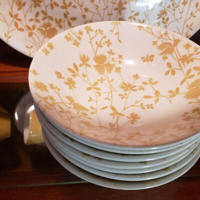 Vintage mid century Golden Meadow ironstone  Sheffield dishes
