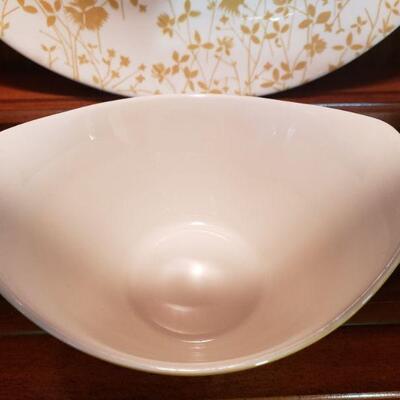 Vintage mid century Golden Meadow ironstone  Sheffield dishes
