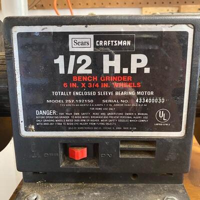 Craftsman 1/2 HP Bench Grinder