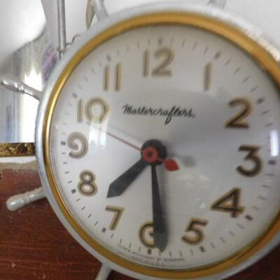 Vintage Mastercrafters Yacht Electric Mantle Clock 17