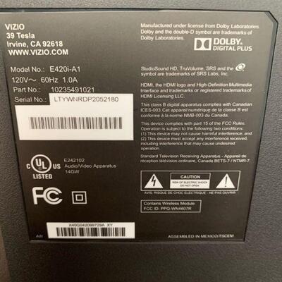 Vizio flat screen TV 42