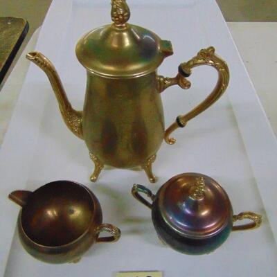 49 Gold Plated tea set