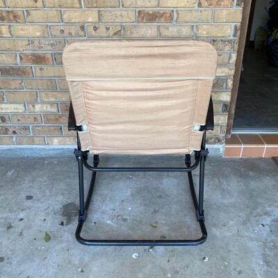 Metal Chair / Glider with Fabric Seat