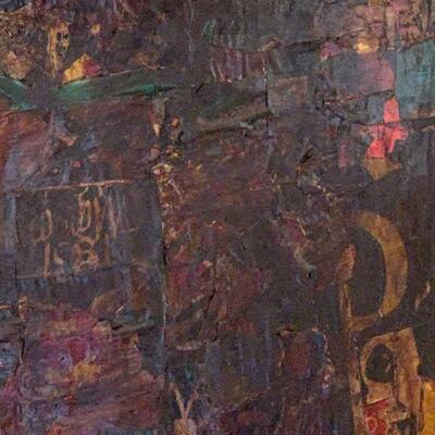 Large 4' x 4' Mixed medium original art / 1 of 1 