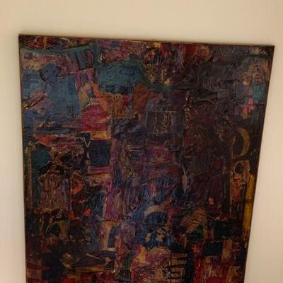 Large 4' x 4' Mixed medium original art / 1 of 1 