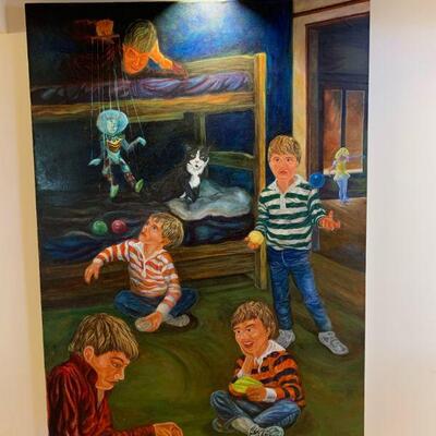 4' x 3' original commissioned art piece 