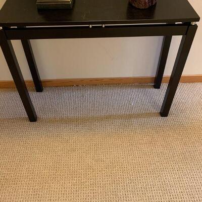 Black hall table 39" x 14"