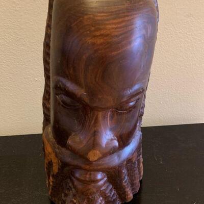 John Shubod carved sculpture 14" x 7" 
