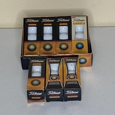 Set of 7 Pack Titleist Pro V1 Gold Balls (3 per pack)