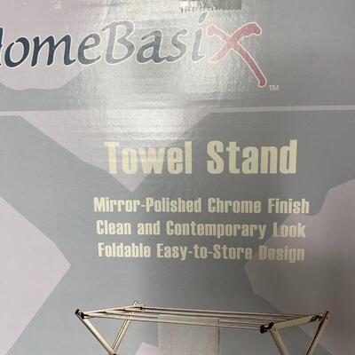Chrome Finish Towel Stand - NIB
