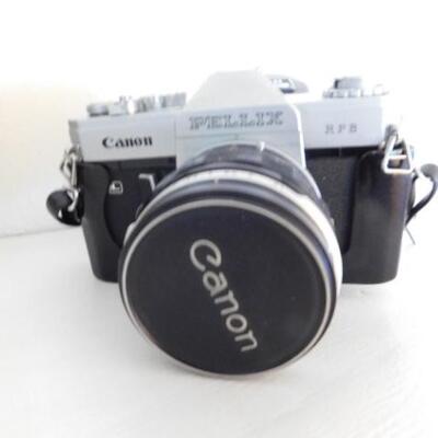 Canon Pellix RPS Camera with Lens and Flash Box