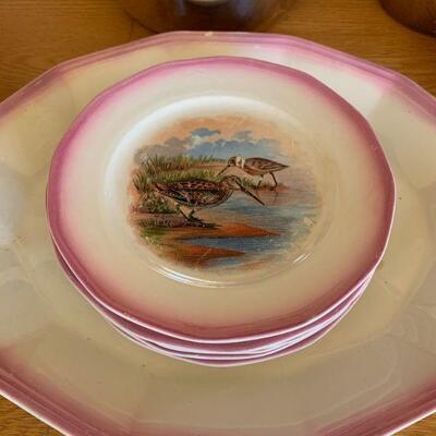 Antique Sebring plate set 