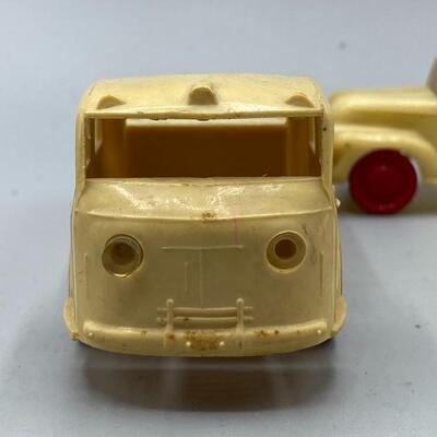 Set of 3 Vintage Plastic Toy Cars *One Missing Wheel*