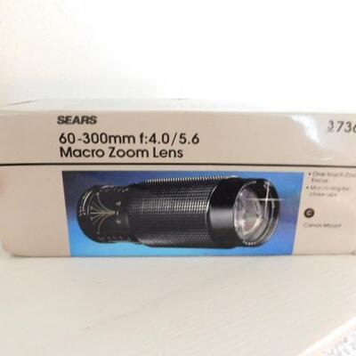 Sears 60-300mm Macro Zoom Lens in Box