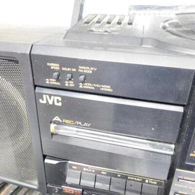 Vintage JVC Cassette and CD Boom Box