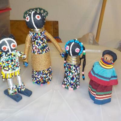 African hand made dolls.