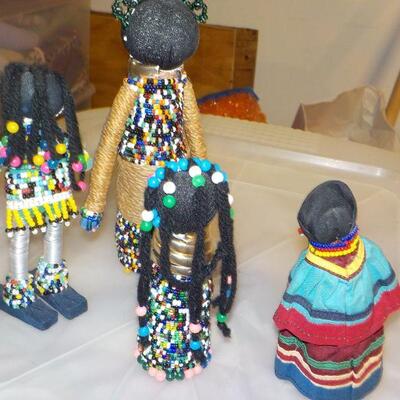 African hand made dolls.