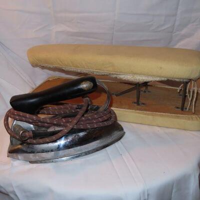 Vintage iron and Sleeve Board
