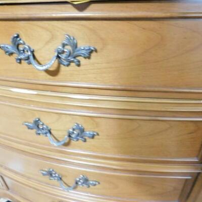 Dixie Furniture Solid Wood Stretch Dresser with Mirror