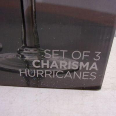 Lot 31 - Set Of 3 Charisma Hurricanes - Kirklands 