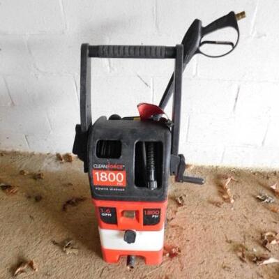 Clean Force 1800 PSI Electric 16GPM Pressure Washer