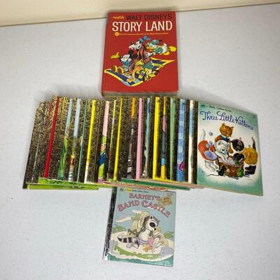 Set of 25 Little Golden Books & Disney Story Land