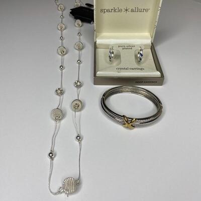 3pc Silver Fashion Jewelry Set