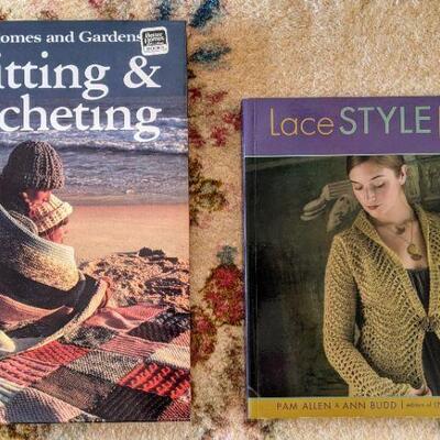 Lot# 57 s Lot of 5 magazines and 2 Knitting books Lace Shawls