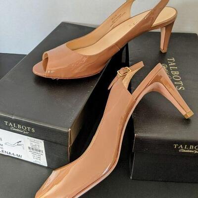 Lot# 59 s 2 Pair Talbots leather high heel shoes size 10 1/2 M Jolena4-M