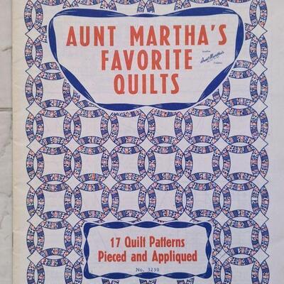Lot# 60 s 3 Quilting books Vintage Aunt Martha's Favorite Quilts and Leisure Arts