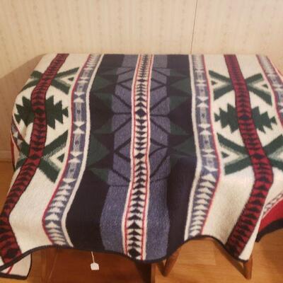 Multi color throw