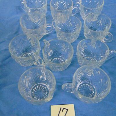 17  Punch bowl cups