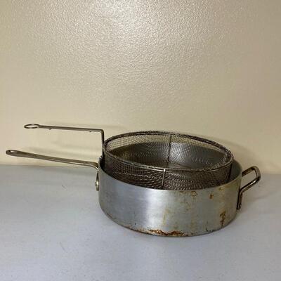 Fry Pan with Straining Basket