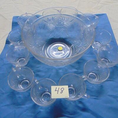 48 Punch Bowl and Cups