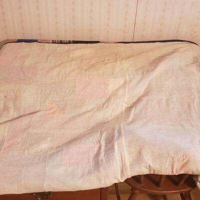 Patchwork Quilt/ white backing