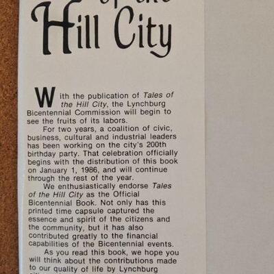 Lot #112 s Tales of the Hill City Lynchburg VA book HCDJ released 1986 Bicentennial