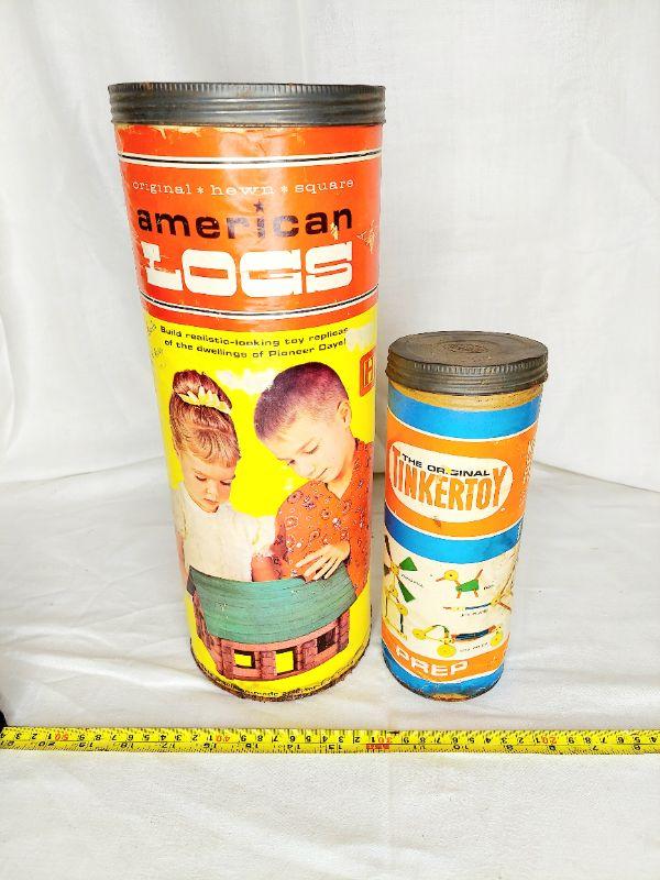 lincoln logs and tinker toys